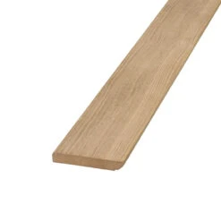 White Oak Veneer Pencil Unfinished MDF Skirting Board 120 X 19 X 3600mm