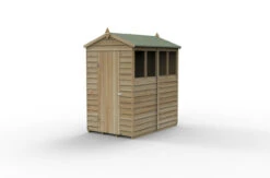 Forest Garden 4LIFE Apex Shed (4x6) Pressure Treated FSC 1-Door 4-Windows With Installation -TimberWorks 4LA464WM 3.jpg 00314.1755742307