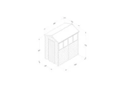 Forest Garden 4LIFE Apex Shed (4x6) Pressure Treated FSC 1-Door 4-Windows With Installation -TimberWorks 4LA464WM 4.jpg 56241.1755742307