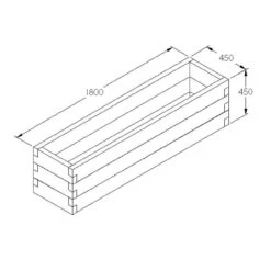 Forest Garden Caledonian Trough Raised Bed 1800 X 450 X 420mm -TimberWorks CAL4501800 6.jpg 23344.1755763041