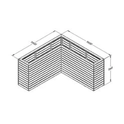 Forest Garden Linear Corner Planter 1600 X 1600 X 850mm -TimberWorks CORNLINPL160 320Line20Drawing.jpg 19660.1755752841