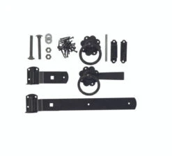 Forest Garden Europa Gate Fixings Black Zinc Coated
