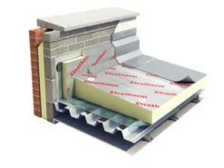 Unilin Thin-R Flat Roof ALU Single Ply Insulation PIR Board 2400 X 1200 X 150mm
