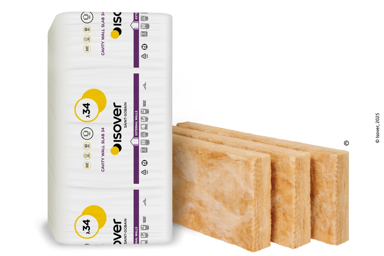 ISOVER Cavity Wall Slab 34 5.46m2 150mm X 455mm X 1200mm 1 ISOVER Cavity Wall Slab 34 5.46m2 150mm X 455mm X 1200mm