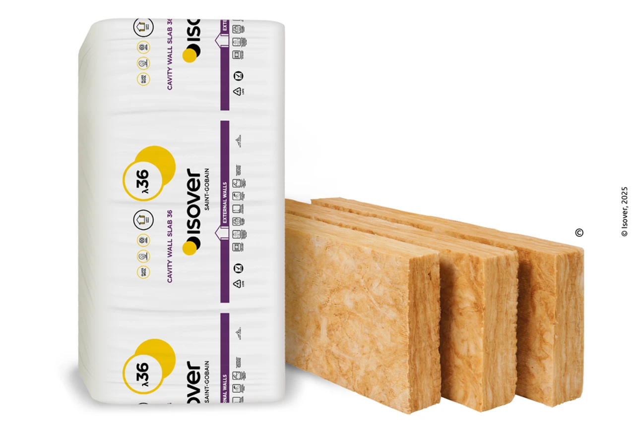 ISOVER Cavity Wall Slab 36 3.28m2 1200 X 455 X 150mm 1 ISOVER Cavity Wall Slab 36 3.28m2 1200 X 455 X 150mm