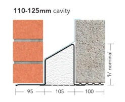 IG Lintels Cavity Wall Steel Lintel Standard Load L1/S110 2400mm