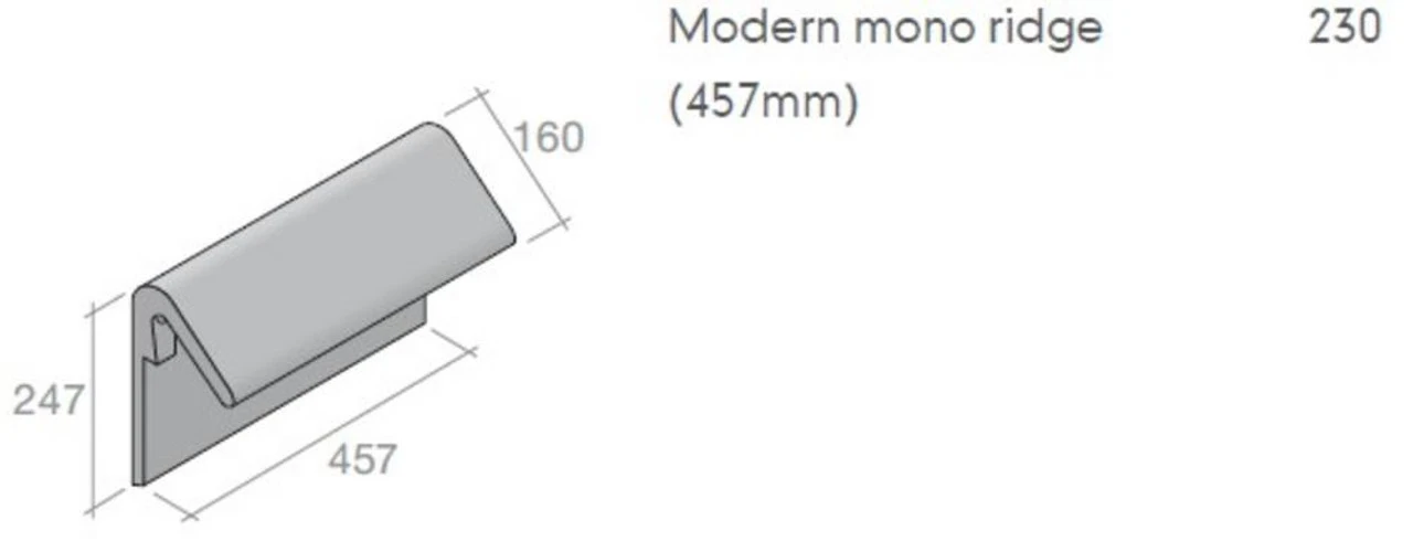 Marley Modern Mono Ridge Smooth Grey 1 Marley Modern Mono Ridge Smooth Grey