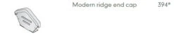 Marley Modern Ridge End Cap Grey