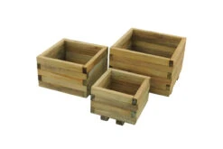 Forest Garden Kendal Square Planter Pressure Treated (3 Pack)
