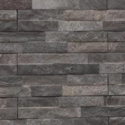 Talasey Rok Black Porcelain Cladding 385 X 75 X 8-12mm (0.75m2)