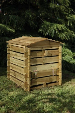 Forest Garden Beehive Style Timber Compost Bin Pressure Treated PEFC 860 X 750 X 740mm