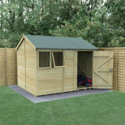 Forest Garden Modular Reverse Apex Shed (10x8) 3062 X 2518 X 2412mm