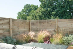 Forest Garden Fence Panel Contemporary Double Slatted Pressure Treated Panel 1800 X 1500mm (4 Pack) -TimberWorks VENHHM5 1.jpg 98179.1755762733