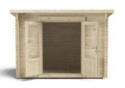 Forest Garden Harwood Log Cabin Pent 24kg Felt 3200 X 2320 X 2200mm