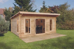 Forest Garden Mendip Log Cabin Pent 34kg Felt & Underlay 5240 X 4660 X 2420mm