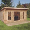 Forest Garden Mendip Log Cabin Pent 24kg Felt & Underlay 5240 X 4660 X 2420mm
