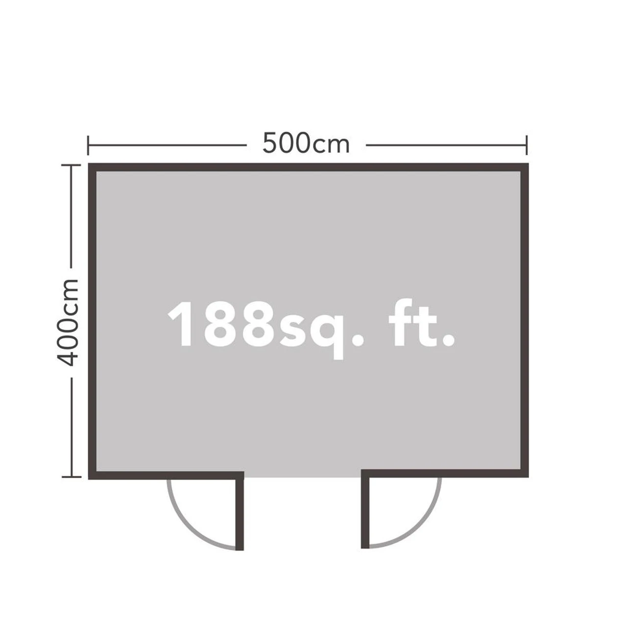 Forest Garden Rushock Log Cabin Apex 24kg Felt 5240 X 4340 X 2470mm 3 Forest Garden Rushock Log Cabin Apex 24kg Felt 5240 X 4340 X 2470mm - Image 3
