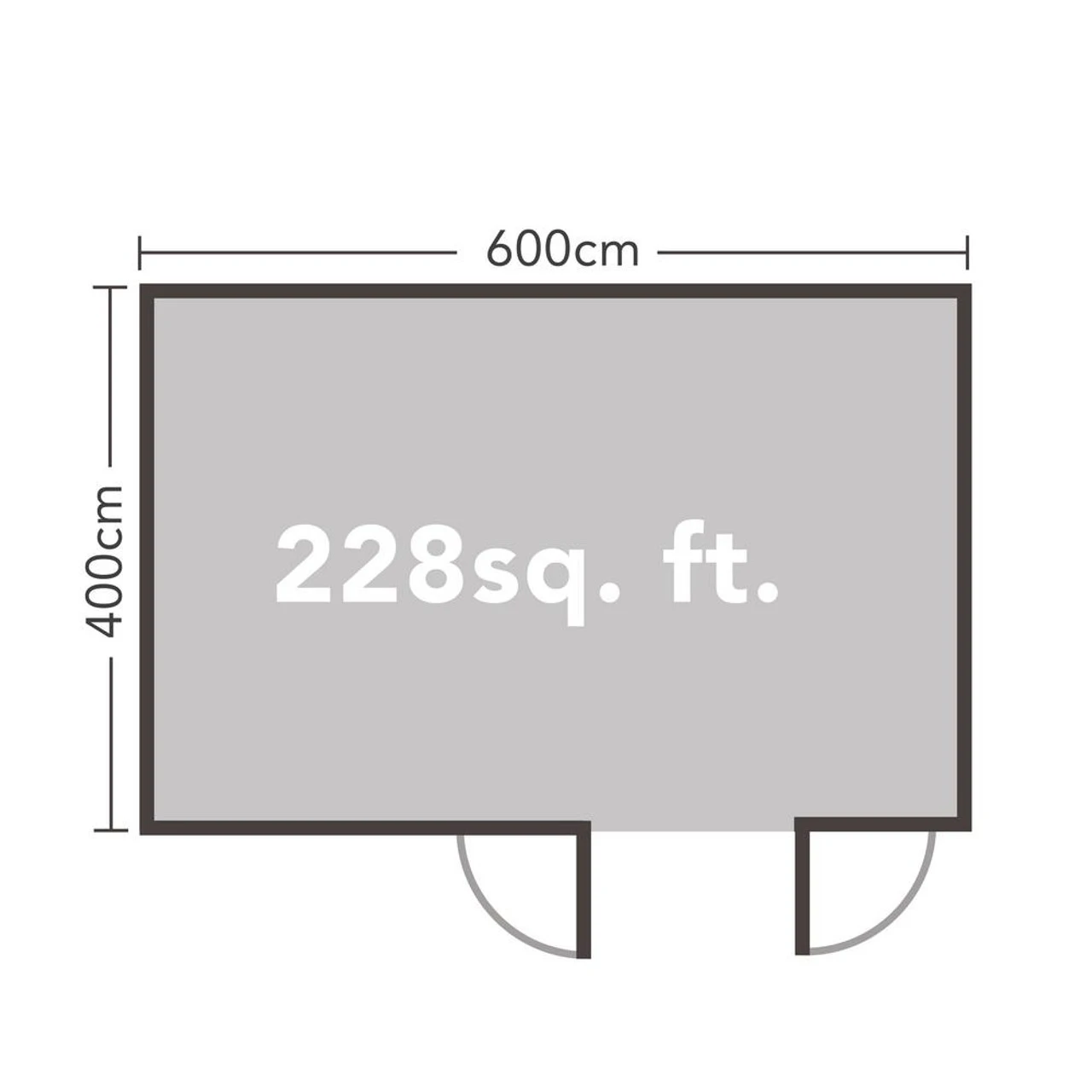Forest Garden Wolverley Log Cabin Pent 34kg Felt & Underlay 6240 X 4660 X 2420mm 5 Forest Garden Wolverley Log Cabin Pent 34kg Felt & Underlay 6240 X 4660 X 2420mm - Image 5
