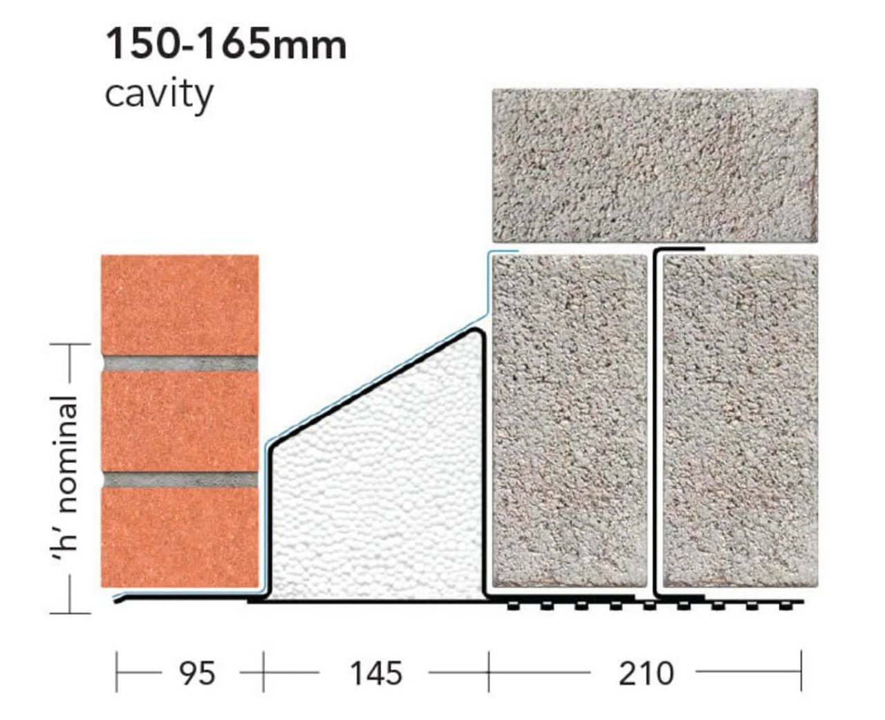 IG Lintels Cavity Wall Steel Lintel Wide Inner Leaf Heavy Load L1/HD150 WIL 1500mm 1 IG Lintels Cavity Wall Steel Lintel Wide Inner Leaf Heavy Load L1/HD150 WIL 1500mm