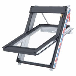 Keylite White PVC Centre Pivot Hi-Therm Solar 660 X 1180mm