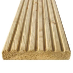 ArborDeck Timber Decking UC3u Treated Reversible Smooth Or Grooved 38 X 125 X 4500mm